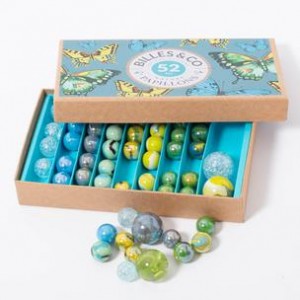 Stikla bumbiņu komplekts Box Butterfly Billes&Co