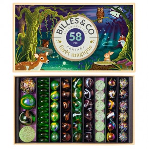 Stikla bumbiņu komplekts Box Magic Forest Billes&Co