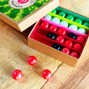 Stikla bumbiņu komplekts Mini Box Watermelon Billes&Co