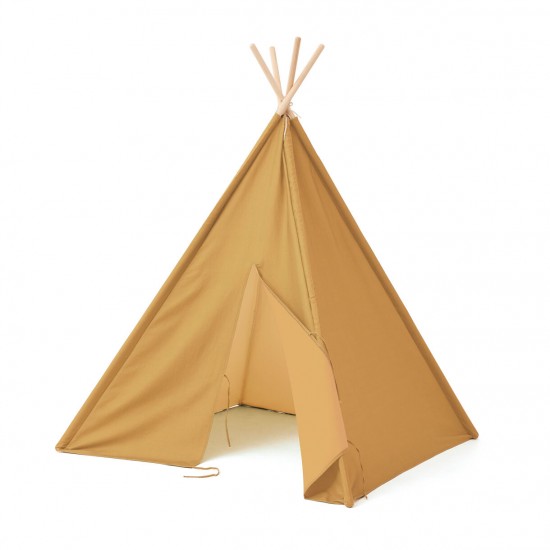 Kids Concept Rotaļu telts - māja - vigvams TIPI Yellow