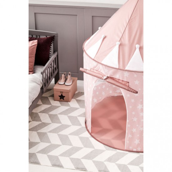 Rotaļu telts - māja - vigvams STAR Pink Kids Concept