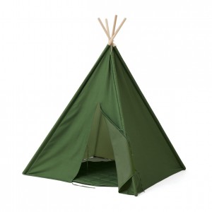 Kids Concept Rotaļu telts - māja - vigvams TIPI Green