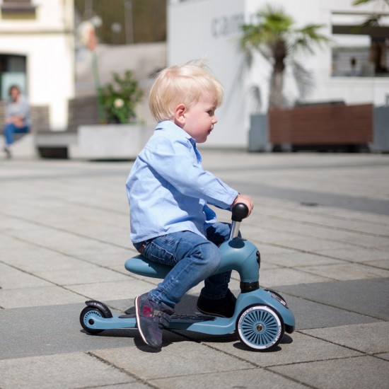 Scoot and Ride Skrejritenis 2 in 1 HighwayKick 1 Steel