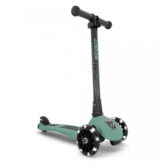 Scoot and Ride Skrejritenis HighwayKick 3 LED Forest 