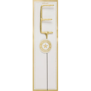 Brīnumsvecīte burts "E" Classic Gold Wondercandle