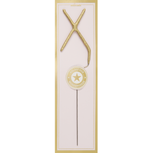 Brīnumsvecīte burts "X" Classic Gold Wondercandle