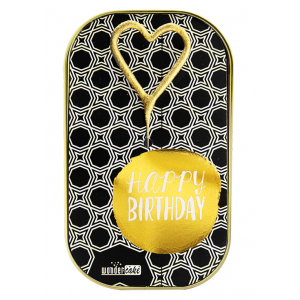 Cake with sparkler Happy Birthday gold dot 