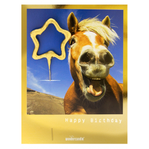 Card with sparkler Happy Birthday