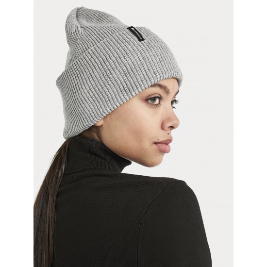 Didriksons cepure River Beanie Grey melange 