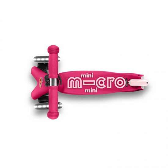 Micro Skrejritenis Mini deluxe 3in1 plus LED Pink