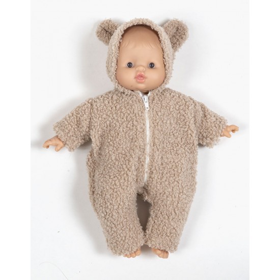 Apģērbs Lellei Babies - kombinezons Winnie beige Minikane Apģērbs Lellei Babies - kombinezons Winnie beige Minikane