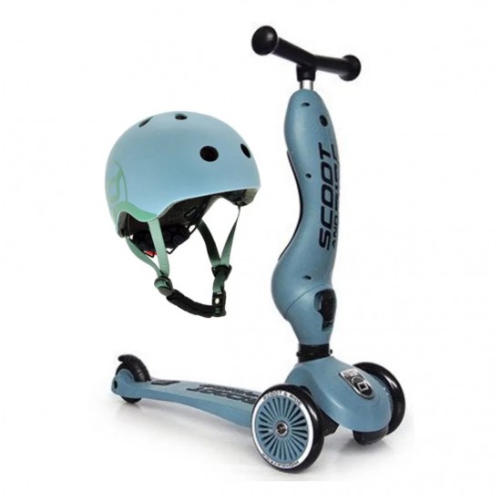 Scoot and Ride Komplekts Ķivere un Skrejritenis HighwayKick 1 Steel