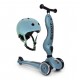 Scoot and Ride Komplekts Ķivere un Skrejritenis HighwayKick 1 Steel