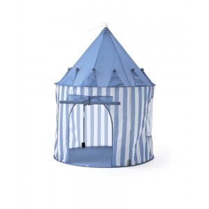 Rotaļu telts - māja - vigvams STAR stripe blue Kids Concept