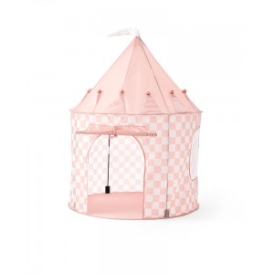 Rotaļu telts - māja - vigvams STAR check apricot Kids Concept