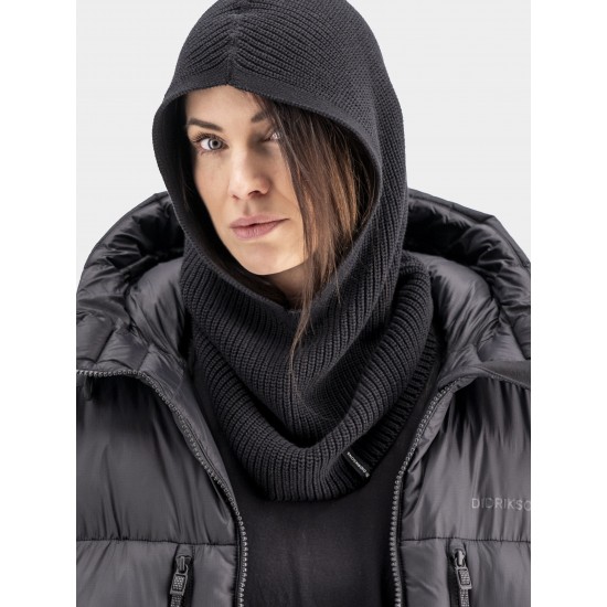 Didriksons cepure Galia Hood Black Didriksons cepure Galia Hood Black