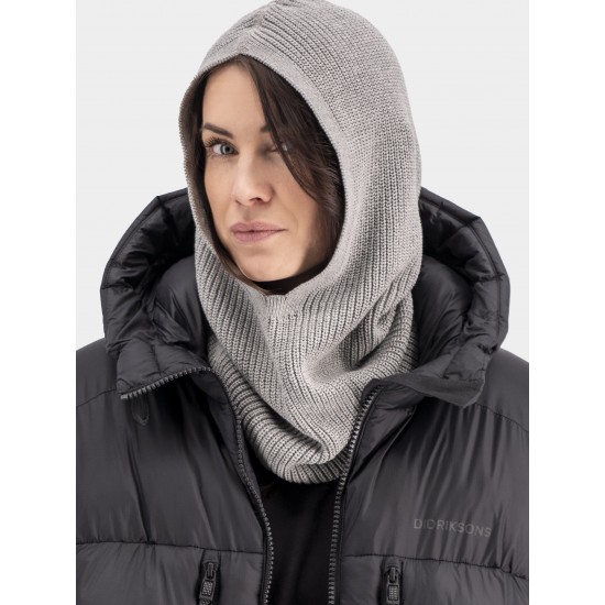 Didriksons cepure Galia Hood Grey melange