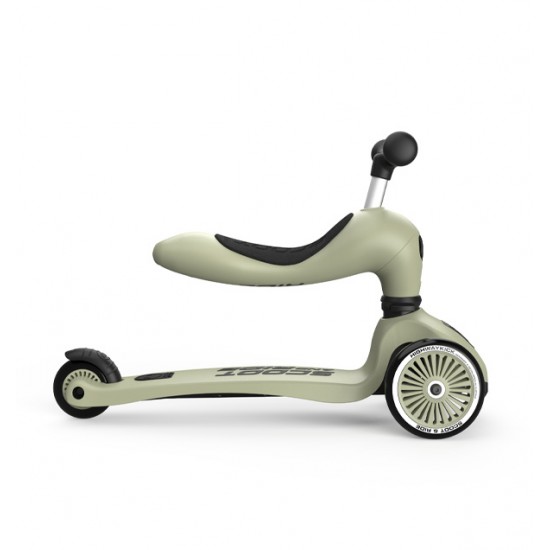 Scoot and Ride Skrejritenis 2 in 1 HighwayKick 1 Olive