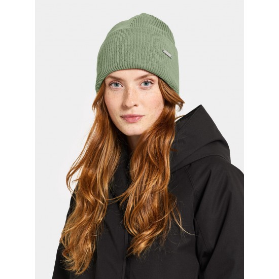 Didriksons cepure River Beanie Light moss